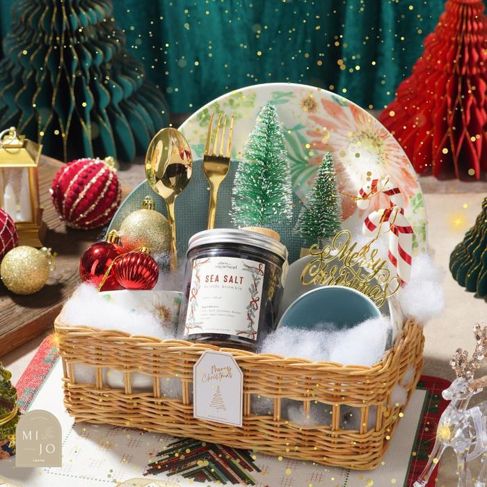 Hampers Piring Christmas | Parcel Natal | Hadiah Hari Raya - Yuletide Flower Hampers* - Image 16